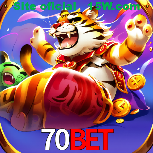 Imagem promocional da 70Bet mostrando a plataforma e suas vantagens